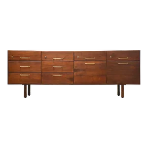Jens Risom Walnut Dresser Credenza