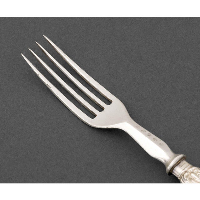 Georgian Silver Plate Dessert Flatware Set for Six, 12 Pieces For Sale In New York - Image 6 of 8