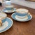French Antique T&v (Tressemanes & Vogt) Limoges Double-Handled Bouillon/Cream Soup Cup and Saucer Set France - Set of 4 For Sale - Image 3 of 5