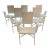Matteo Grassi Dining Chairs Set of 6 in White Leather For Sale