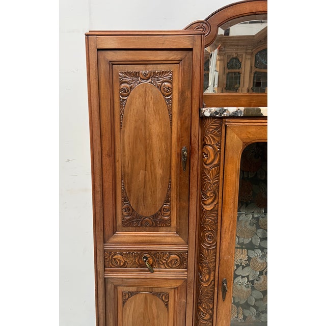 1930s Art Deco Sideboard in Walnut, 1930s For Sale - Image 5 of 17