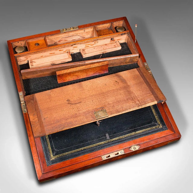 Campaign 1820's Antique Officer's Campaign Correspondence Box For Sale - Image 3 of 12