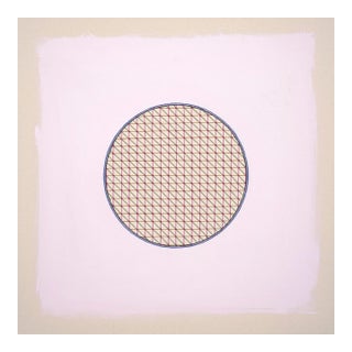 Pastel Lavender-Pink Abstract Minimal Circle Art Print by Emily Keating Snyder | 36 X 36 Unframed Print For Sale