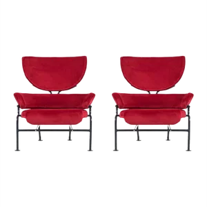 Set of PL19 Lounge Chairs by Franco Albini for Poggi, 1960s
