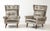 Svend Skipper High Back Lounge Chairs in Barbara Barry Couture Fabric For Sale - Image 10 of 12