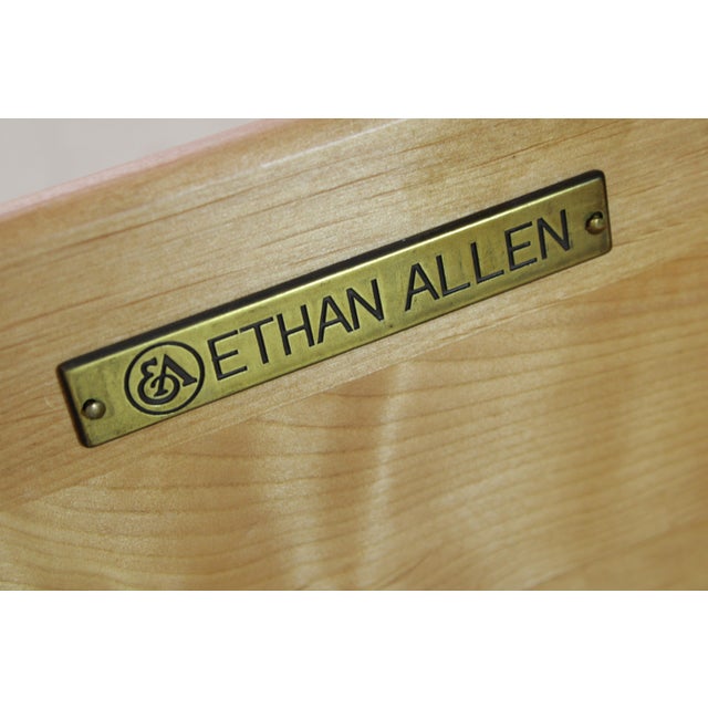 Ethan Allen Sliding Door Bookcase Cabinet For Sale - Image 16 of 18