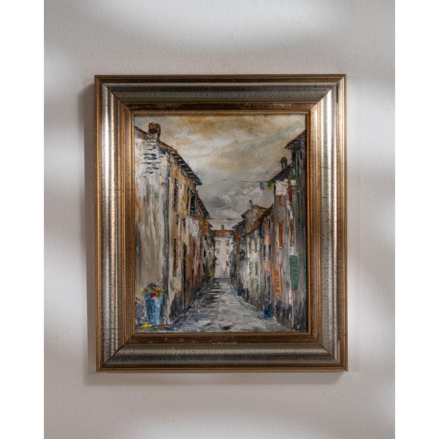 Mid 20th Century France Brown Canvas Painting For Sale - Image 15 of 15