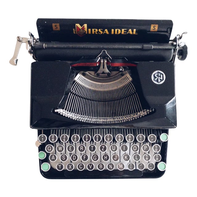 American S Qwertz Typewriter from Mirsa Ideal, 1930s For Sale