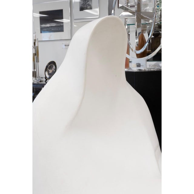 1990s Richard Kozlow - Joseph, 1996 White Cast Resin Modern Sculpture 44" X 30" X 26.5 For Sale - Image 5 of 9