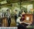 Handsome Oil Painting, "Saloon Scene", Joan Albert (Spain, CA,1919-), On Canvas, Vintage, 1900's, 20th Century! Experience...