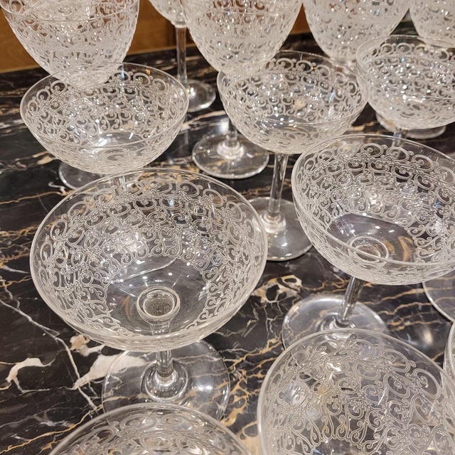 Crystal Rohan Glasses from Baccarat, France, 1930s, Set of 41 For Sale - Image 11 of 18