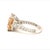 Natural Morganite Diamond Ring 14k Gold 4.26 TCW Certified, Size 5 For Sale - Image 11 of 15