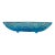 Vintage Hazel Atlas Aqua Blue "Pinwheel" Triangle Candy Dish For Sale