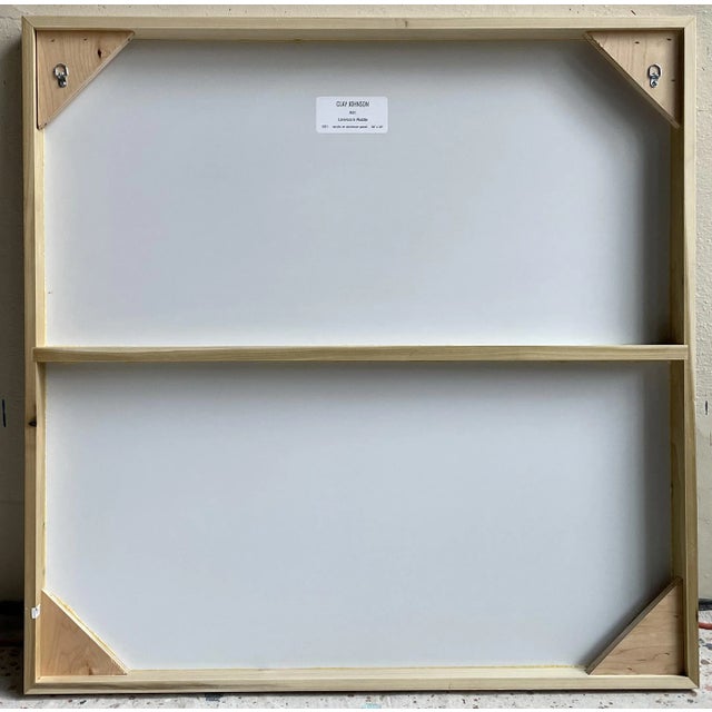 Clay Johnson Contemporary Abstract Acrylic on Aluminum Panel Painting "Lorenzo’s Riddle" by Clay Johnson For Sale - Image 4 of 6