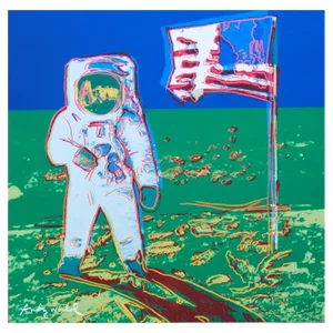 Andy Warhol, Moonwalk Blue-Green, Lithograph