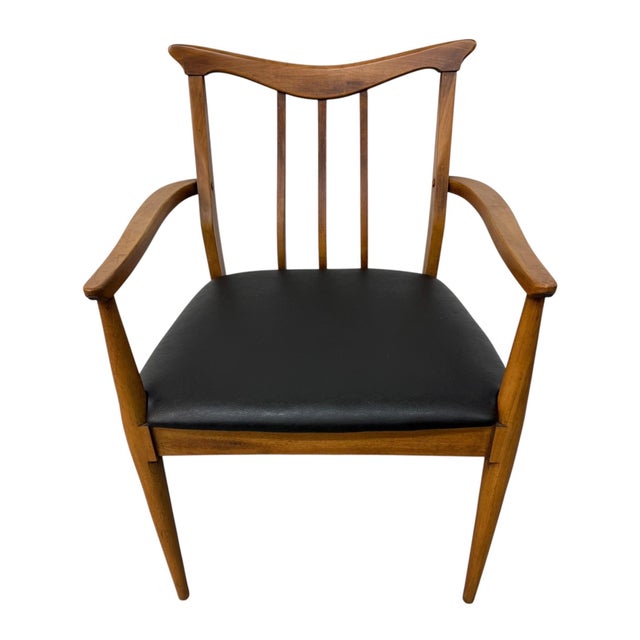 Mid-Century Modern Blowing Rock Walnut Dining Chairs - Set of 6 For Sale - Image 4 of 8