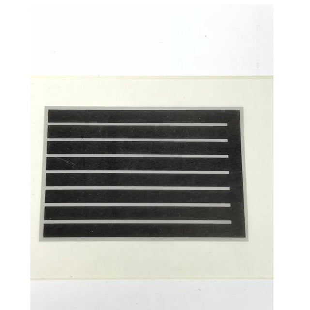 1990s Donald Judd "The Last Editions" Miniature Abstract Prints on Vellum Set of 3, Framed, Brooke Alexander Gallery Nyc For Sale - Image 5 of 10