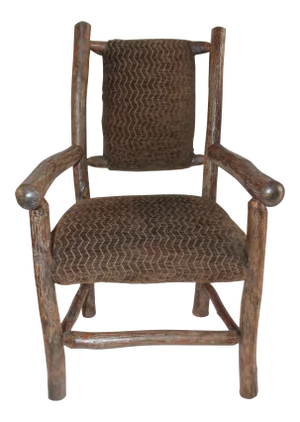 Hickory Wood & Custom Fabric Child's Chair