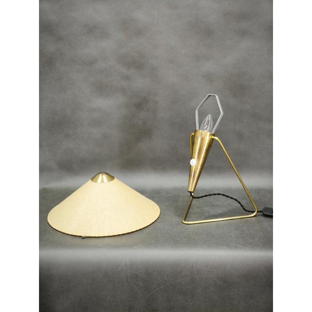 Vintage Brass Table Lamp by Helena Frantová, Czechoslovakia, 1960s For Sale - Image 4 of 11