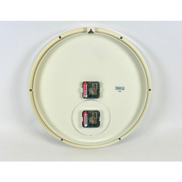 1980s Large Postmodern Wall Clock from Seiko, 1980s For Sale - Image 5 of 6