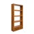 Elm Wood Brown 4 Shelves 2 Drawers Bookcase Display Cabinet For Sale - Image 4 of 10