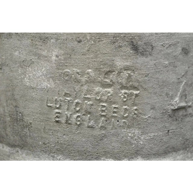 Metal Vintage Boon & Lane Aluminum Hat Block Mold Form Millinery Luton Beds England A For Sale - Image 7 of 12