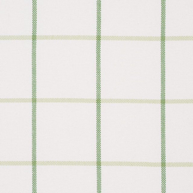 Contemporary SAMPLE - Schumacher X Mark D. Sikes Frannie Windowpane Fabric In Leaf Green For Sale - Image 3 of 4