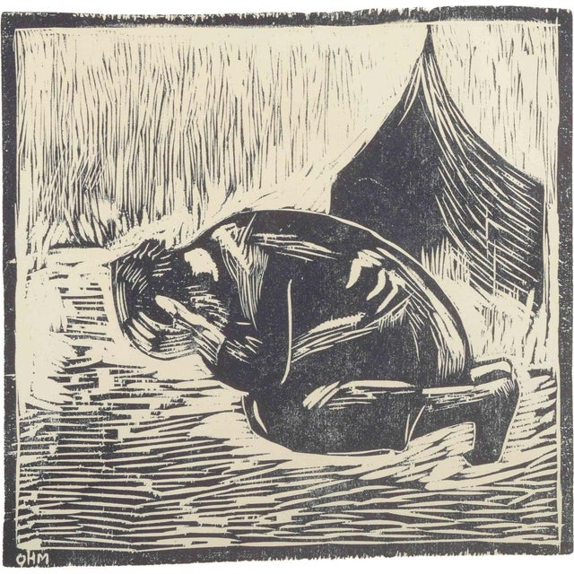 Olivia Holm-Møller, Unconditional, Woodcut on Paper For Sale