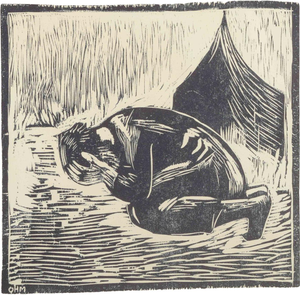 Olivia Holm-Møller, Unconditional, Woodcut on Paper