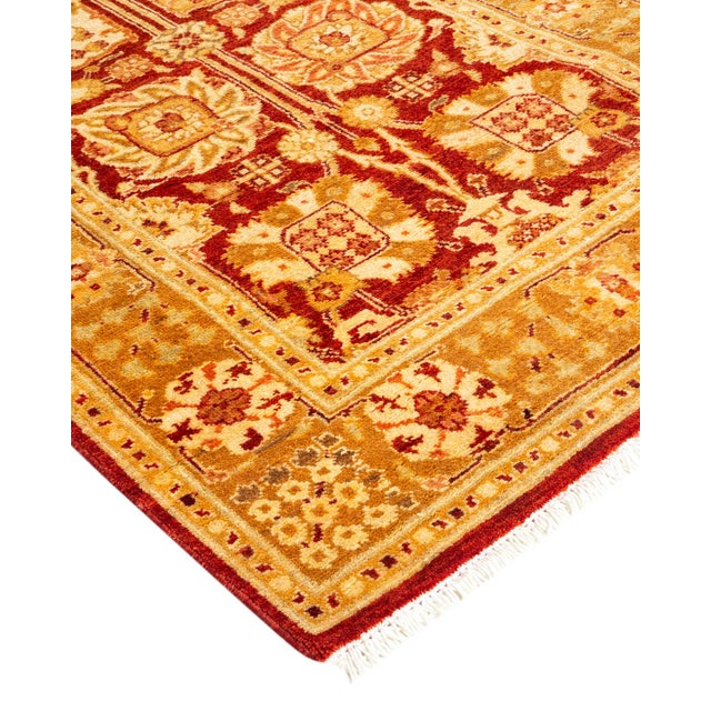 Persian rug-making at its finest inspired the rich colors, elaborate geometric motifs, and botanical detailing of the...