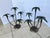 Pair Patinated Tole Metal Palm Tree 5 Arm Candlestick Holders For Sale - Image 4 of 15