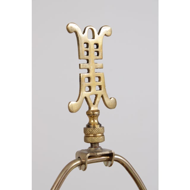 Gold 1980s Chinese Eglomise Glass Canister Lamps - a Pair For Sale - Image 8 of 17