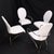 Metal Set of 4 Mid-Century Modern Dining Chairs DIA White Upholstery MINT! For Sale - Image 7 of 17