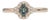 Natural Alexandrite Ring With Natural Diamond Accents: Solid 14k Gold, 5x3.4mm, Size 6.75 For Sale