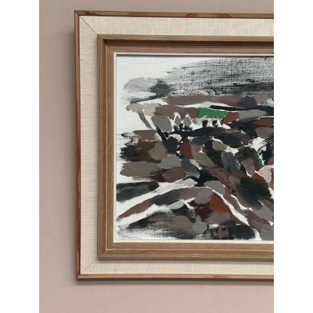 B. Person, Absract, 1950s, Oil Painting on Canvas, Framed For Sale - Image 6 of 18