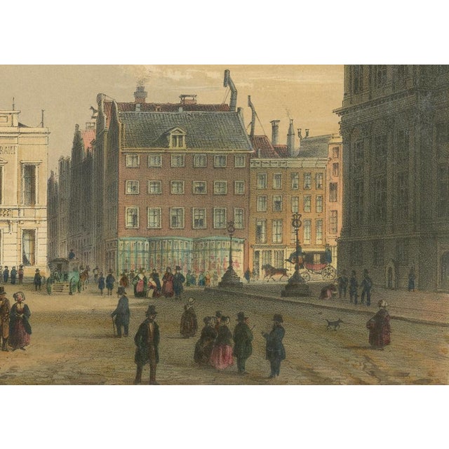 View of Dam Square, 1850, Paper For Sale - Image 5 of 8