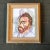 1970’s Original Colored Marker/Pencil Drawing Portrait of Van Gogh Vintage Frame For Sale - Image 4 of 4