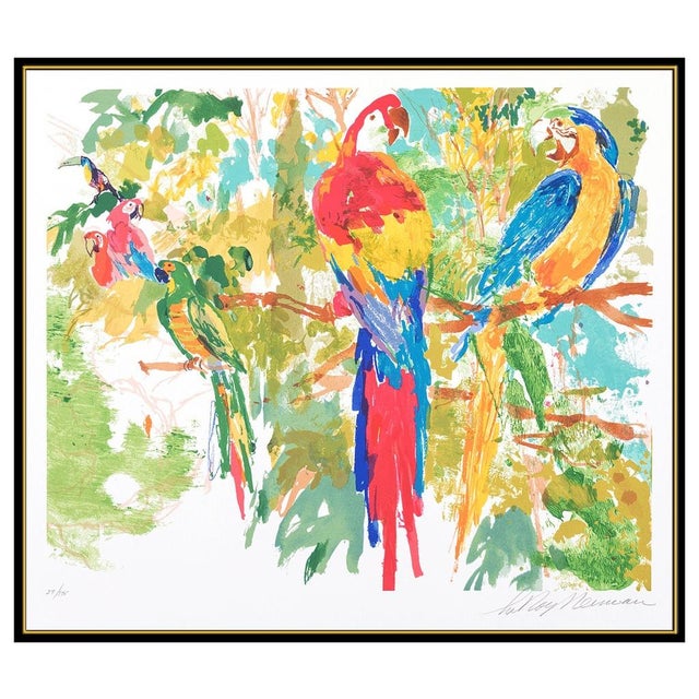 Abstract Expressionism Birds of Paradise, LeRoy Neiman For Sale - Image 3 of 6