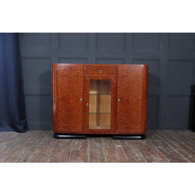 Brown French Art Deco Burr Thuya Display Sideboard, 1925 For Sale - Image 8 of 16