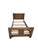 Brown Vintage Old Hickory Dusty Acorn Twin Size Bed Headboard Single Artisanal Oak For Sale - Image 8 of 12