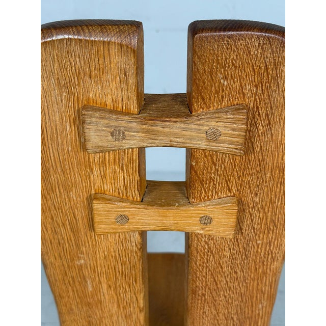 Vintage Brutalist Chairs in Oak from De Puydt, 1970s, Set of 6 For Sale - Image 14 of 16