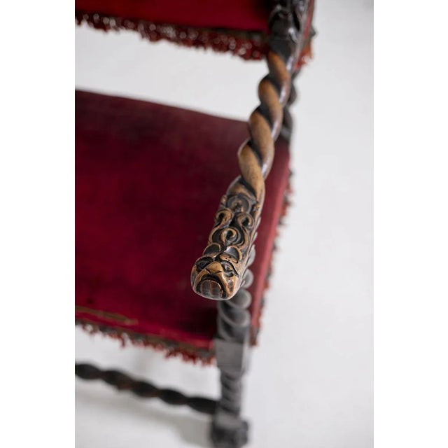 Antique Italian Lounge Chair For Sale - Image 6 of 9