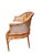 Vintage Faux Bamboo Settee Sofa Bench With Rattan Cane Back For Sale - Image 4 of 9