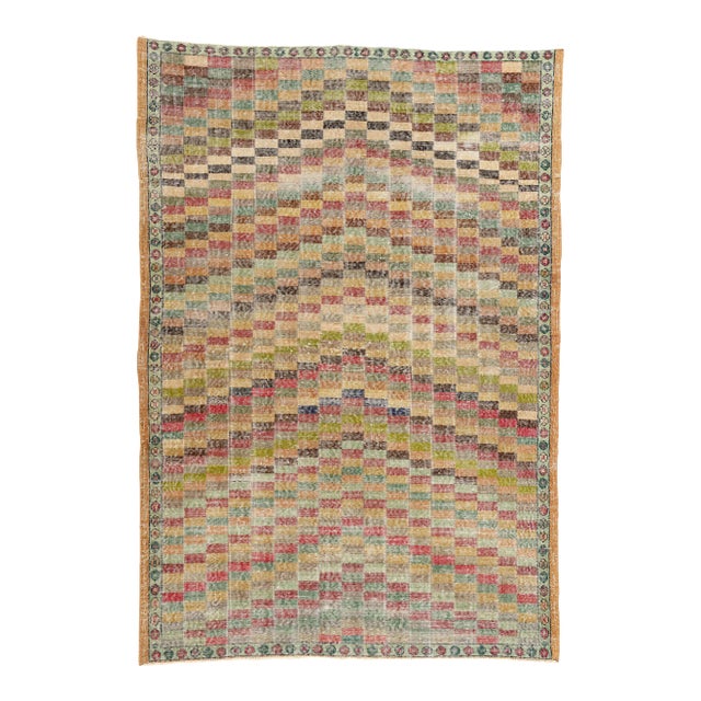 Zeki Muren Vintage Turkish Sivas Rug - 05'05 X 07'09 For Sale