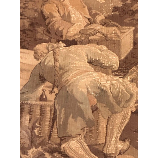 Antique French Jacquard Tapestry Panel in the style of Aubusson, 1920s For Sale - Image 9 of 18