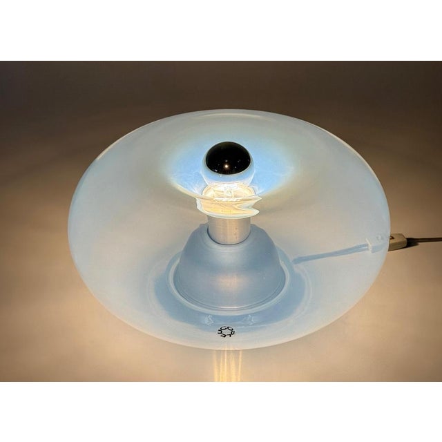 Gold Medusa Table Lamp in Pearlescent Murano Glass attributed to Nason for Leucos, Italy, 1960s For Sale - Image 8 of 14