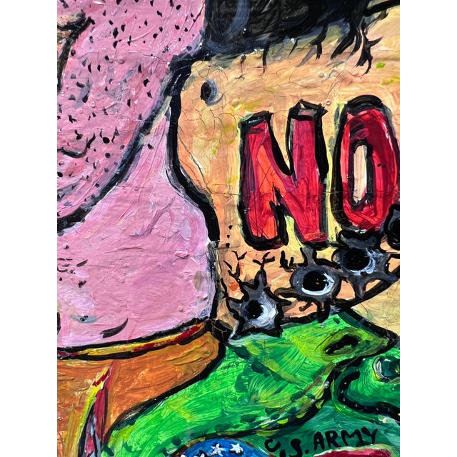 One-of-a-Kind Large Painting on Board by Serg Graff "Caricature". Coa Attached For Sale In Jacksonville, FL - Image 6 of 13