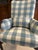 1940s Antique Armchair | Lee Jofa Silk Upholstery For Sale - Image 5 of 10