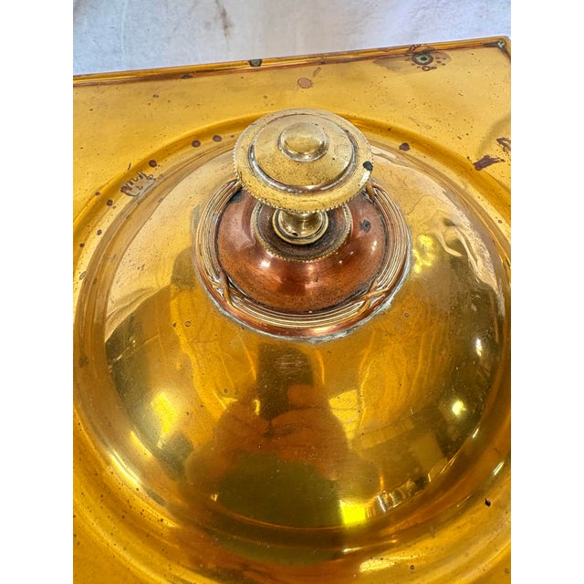 Metal Early 20th Century English Brass Fireplace Box For Sale - Image 7 of 12