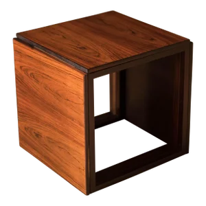 Vintage Rosewood Kai Kristiansen Nesting Cube End Tables